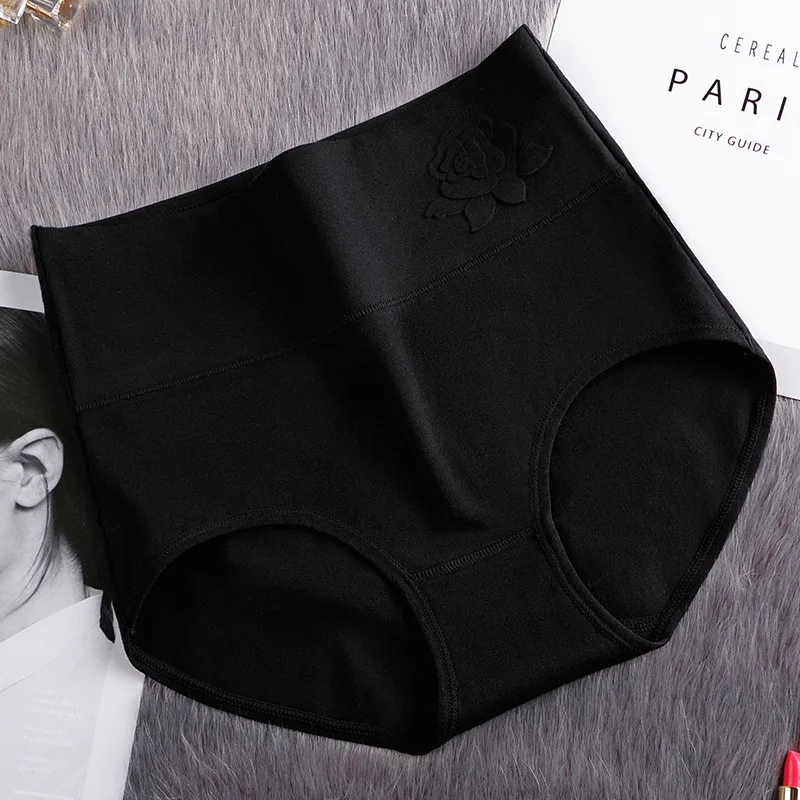 Women's High Waisted Cotton Underwear Multipack - Tummy Control Briefs With Full Coverage