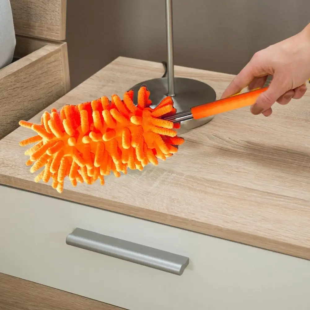 Replaceable Head Duster Microfiber Chenille Duster with Retractable Stainless Steel Pole for Home Office Car for Desktops cleaning duster telescopic duster brush retractable duster microfiber duster brush telescopic dust brush microfiber dust brush telescopic dust remover