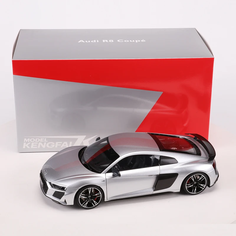 KENGFAI 1:18 R8 Diecast Alloy Model Car Miniatura Sportcar Veículo