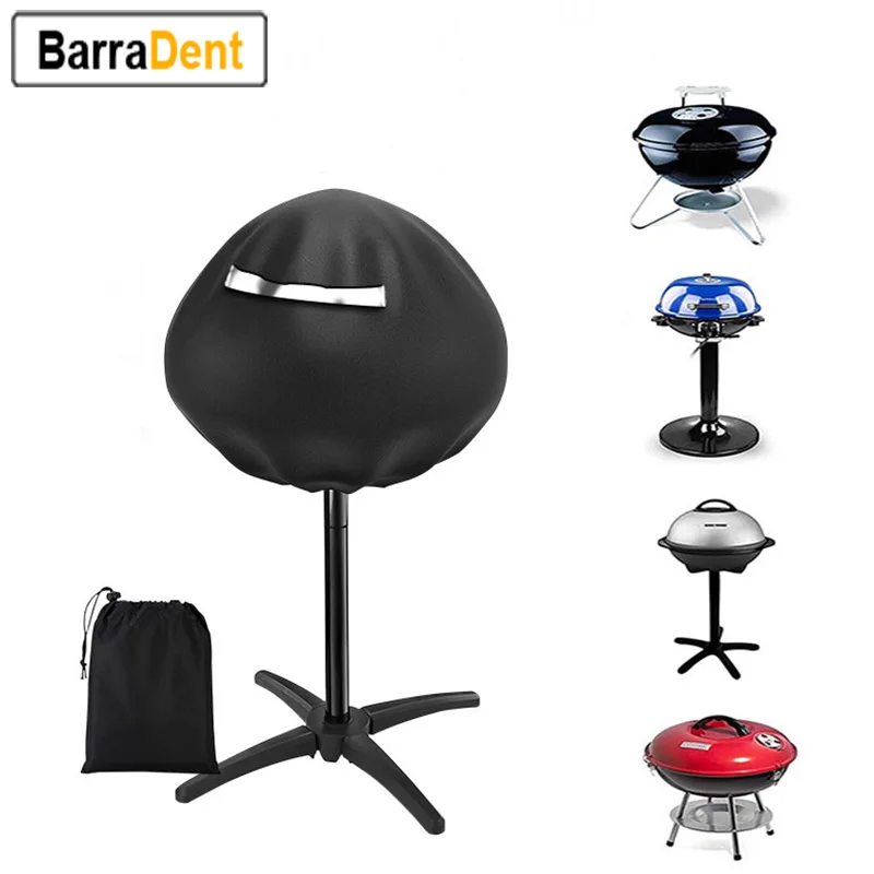 L50*W50cm Electric BBQ Grill Cover Indoor Outdoor Waterproof Round Grill Cover With Handle Design