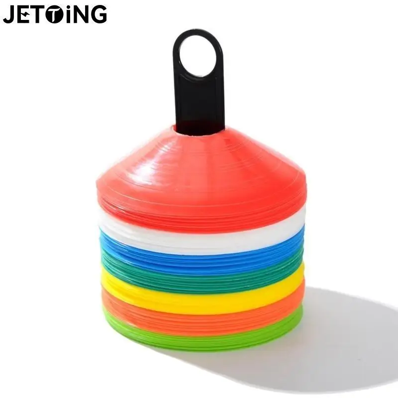 

10Pcs Agility Disc Cone Set Multi Sport Training Space Cones With Plastic Stand Holder For Soccer Football Ball Game Disc