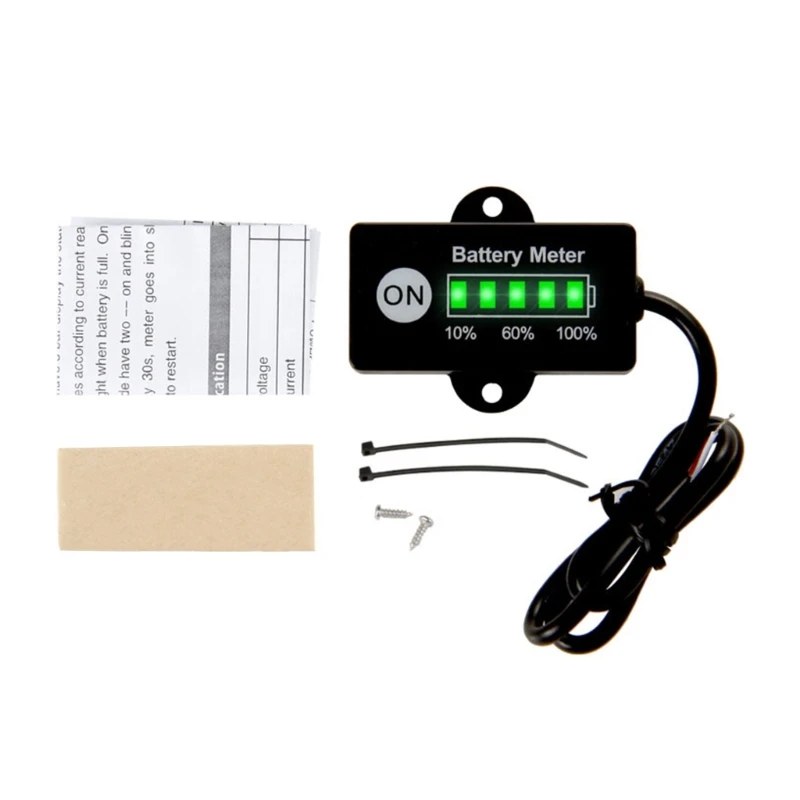 

Battery Capacity 12V 24V Li-ion Acid Battery Tester Voltmeter
