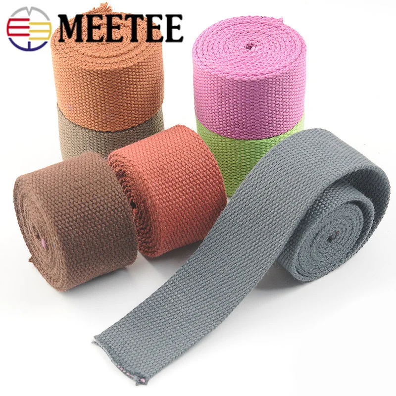 2/4Meter Meetee 38mm Cotton Canvas Webbing for Backpack Strap Belt Ribbon Bias Binding Tape DIY Craft Sewing Accessories | Дом и сад