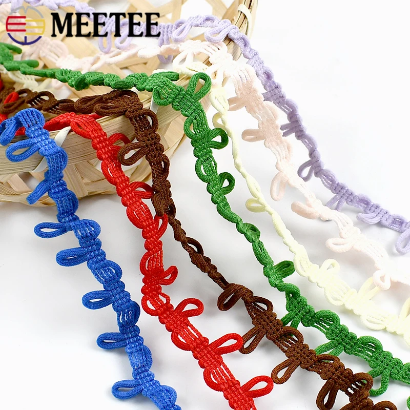 Premium Lace Elastic Band with Button Hole Trim for Stretchable Sewing Projects