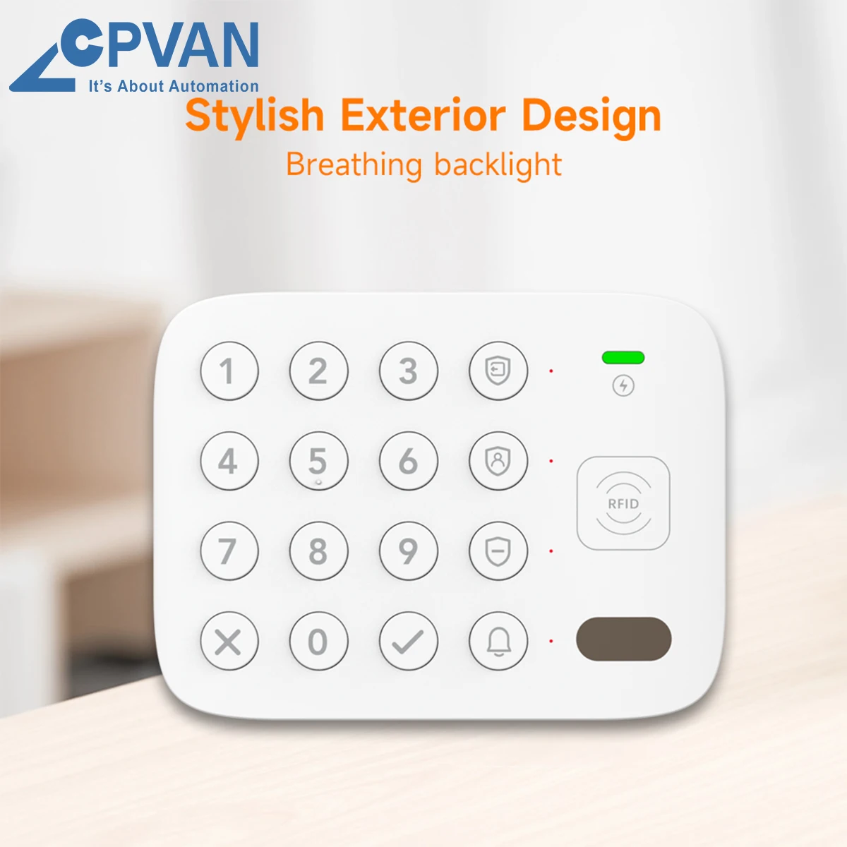 CPVAN Wireless Keyboard For Home Security Alarm System 433Mhz Tuya Smart System
