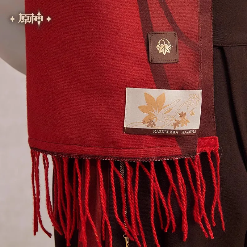 [Genuine] miHoYo Original Kazuha Theme Impression Casual Scarves Genshin Impact Cosplay Accessories Tassels Shawls Adult Gifts