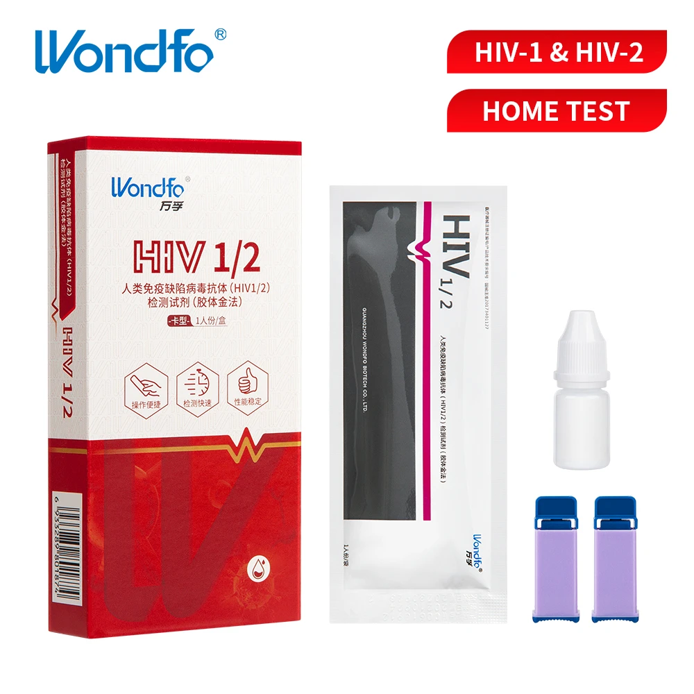 Wondfo Rapid Hiv Blood Test Kit Selftest At Home Aids Saliva Test Fast