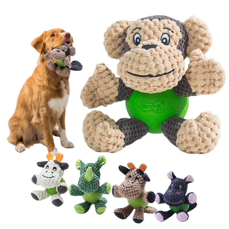 犬用のゴム製おもちゃのボール ぬいぐるみ 犬用の引きひも 大 大動物用のアクセサリー Aliexpress