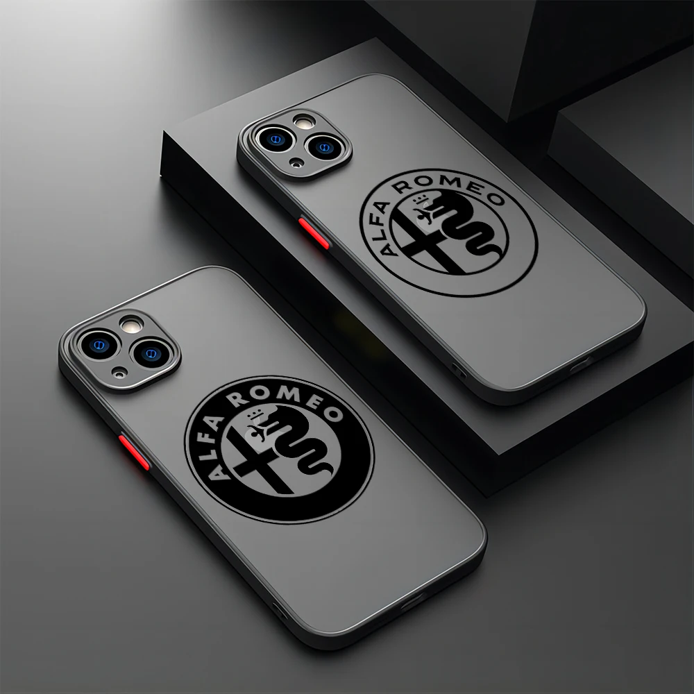 Custodia Per Telefono Italia Sport Car Alfa Romeo Per Samsung S23 S22 S21 S20 S10 Fe Note20 Note10 Plus Ultra Lite 5G Opaco Trasparente