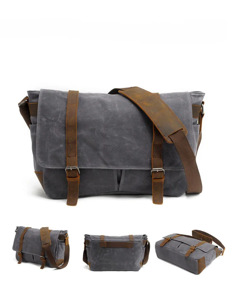 Canvas Laptop Messenger Bag Shoulder Handbag
