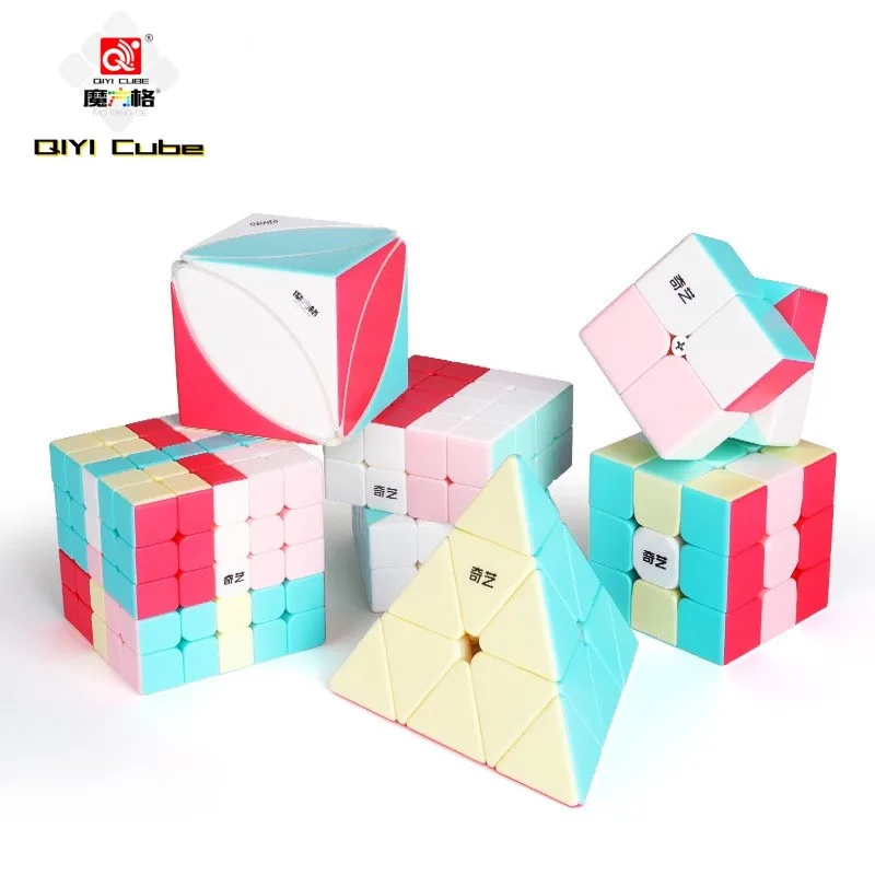 

QIYI Magico Cubo 3x3 2x2 4x4 5x5 Pyraminx Macaroon Magic Speed Cube 3x3x3 Puzzle Mágico 큐브 кубики головол RubiX MoFangGe Toy