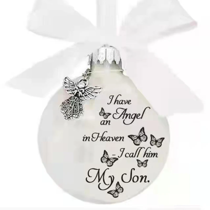 Angel in Heaven Christmas Ornament Durable Memorial Ornament Angel in Heaven Decor Sister Brother Father Mom Memorial Orna