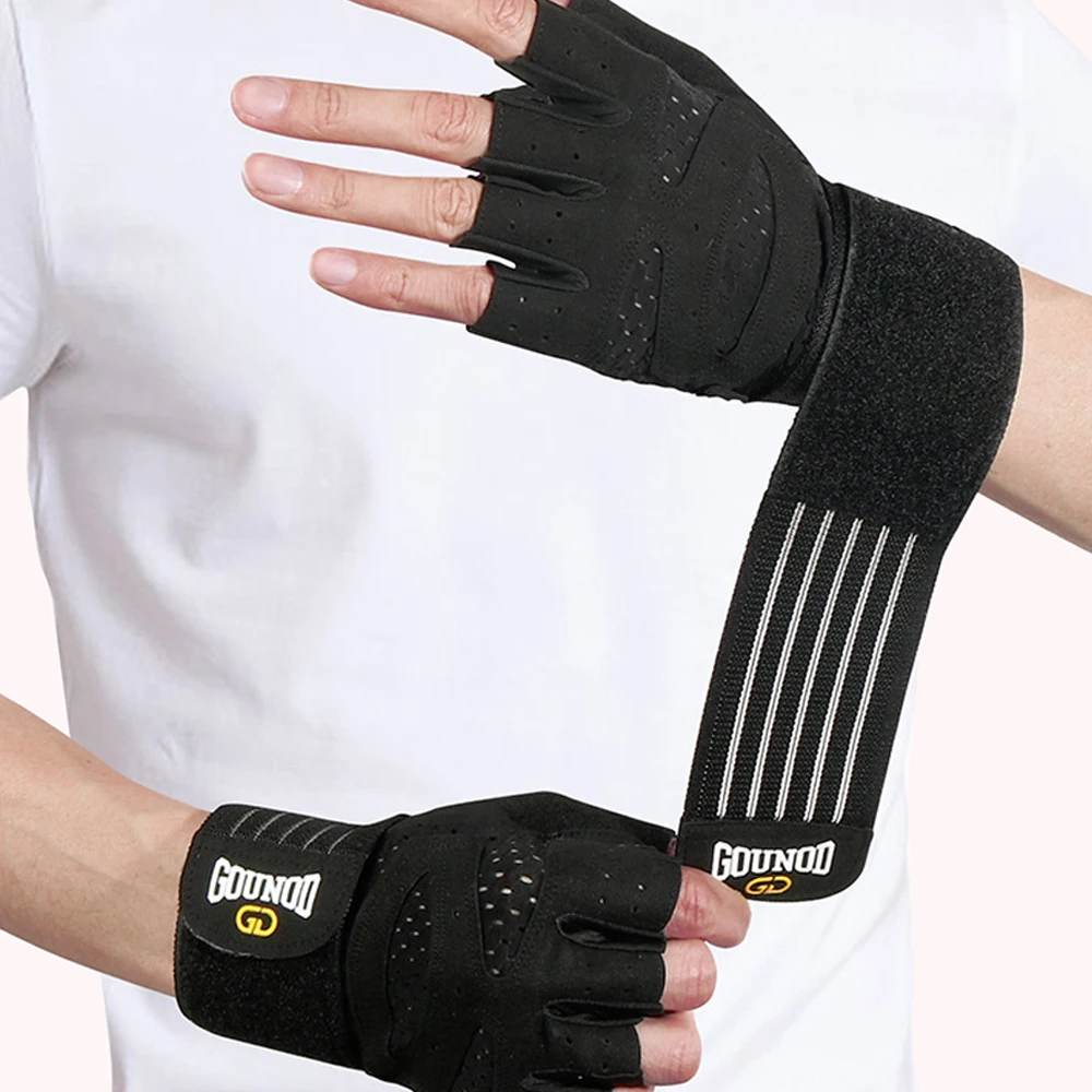 Premium Workout Gloves with Wrist Support and Full Palm Protection