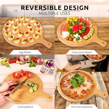 Reversible Round Cutting & Serving Board 2