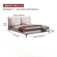 Chambre à coucher lit esthétique moderne luxe King salon lit deux personnes dormir Muebles Para dortoir meubles de maison décoration 5