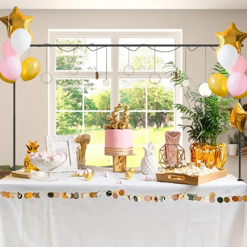 Table Top Arch Frame With Clamps Adjustable Rust-Proof Table Rod Stand for Weddings Birthday Balloon and Flower Decor
