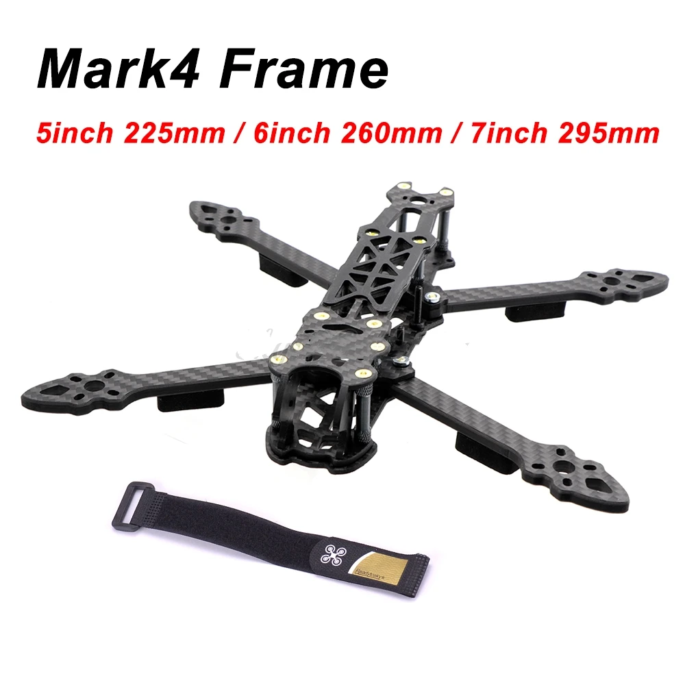 

Mark4 Mark 5inch 225mm 6inch 260mm 7inch 295mm 8inch 375mm 10inch 473mm Quadcopter Frame 5" 6" 7" FPV Freestyle RC Racing Drone