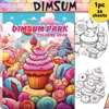 1pc, Dessert Coloring Book, Teenagers Coloring Book, 39 Different Patterns, 100gsm Thick Paper, Stress Relief, Birthday Gift 1