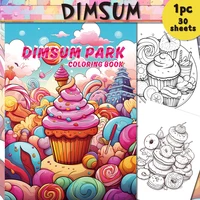 1pc, Dessert Coloring Book, Teenagers Coloring Book, 39 Different Patterns, 100gsm Thick Paper, Stress Relief, Birthday Gift 1