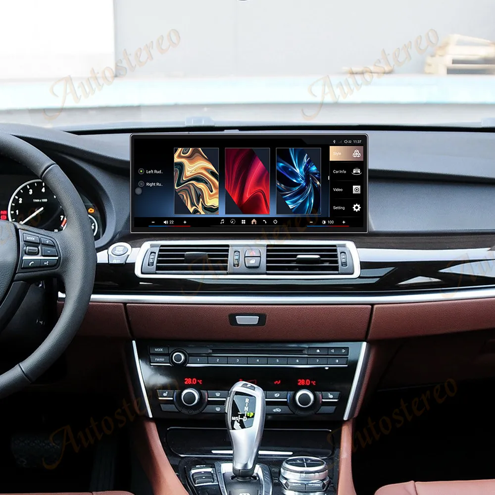 ID9 12.9 Ultra Dual BT Carplay Android 14 Car GPS Navigation For BMW 5GT F07 200