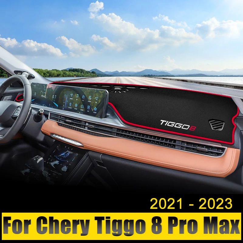 

Car Accessories For Chery Tiggo 8 Pro Max 2021 2022 2023 Hybrid Dashboard Cover Avoid Light Pad Sun Shade Anti-UV Carpets Mat