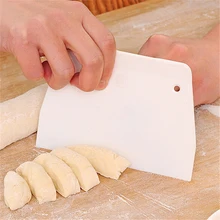 

1/3pcs White Cutter Baking Tools Dough Cutter Cake Smoother Cake Scrapers Multifunction PP Blade Kitchen Gadgets