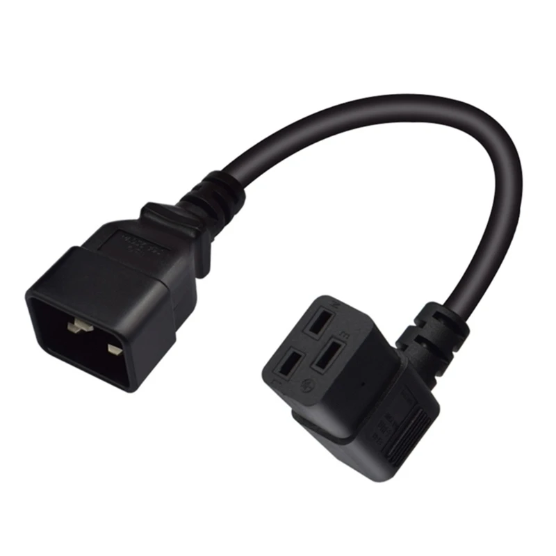 

Convenient IEC320 C19 to C20 Power Cable 16A 250V, 3Pin Extension Cord C20 TO C19 Travel Cord 10cm/3.94in