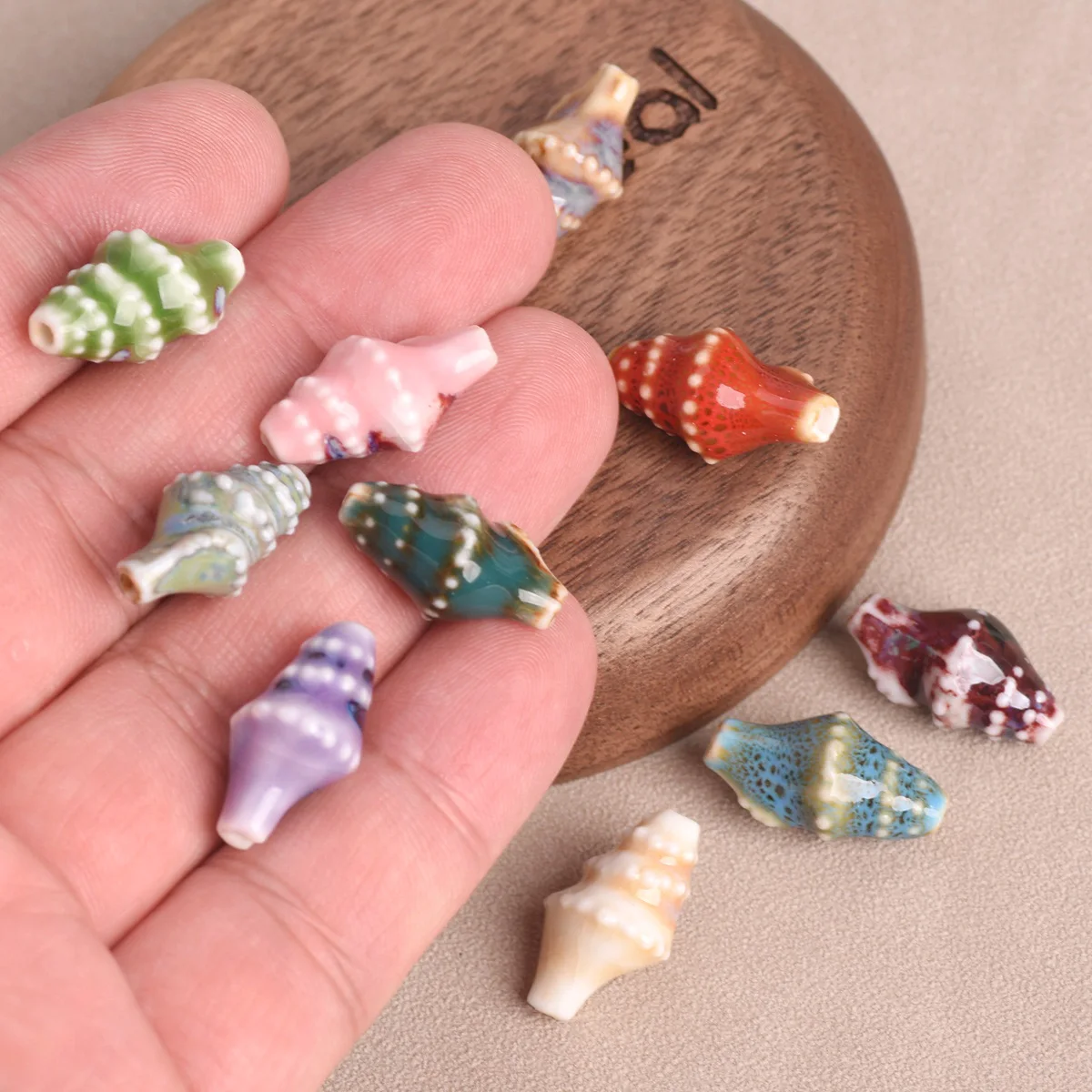 50 Unidades 20x10mm Cuentas De Cerámica Decoendiy - 50 Piezas Forma De Pez | Para Pulseras Y Collares DIY Cuentas Cerámica 50 Piezas