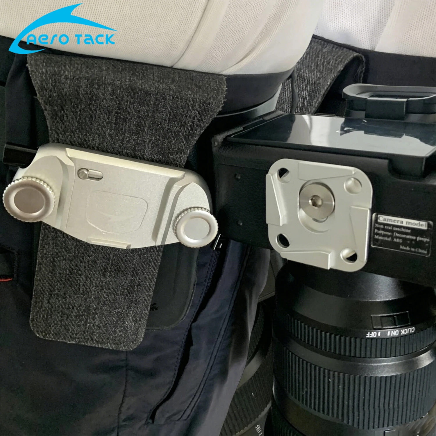 에어로 택 캡쳐 클립 V3/V2 - 카메라 허리 벨트 스태빌라이저 패드 DSLR 야외 촬영용 편안한 쿠션