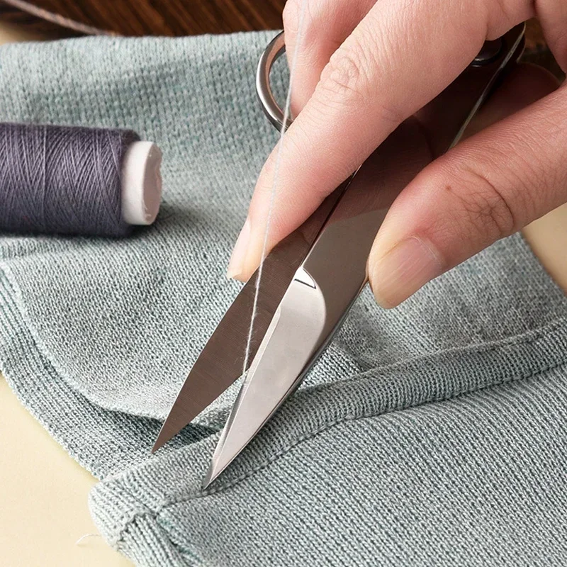 Sewing Scissors For Fabric Profession Stainless Steel Thread Scissors Embroidery Food Meat Ceramic Scissors Yarn Shears Tools 3