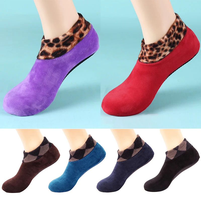 

Warm Plush Short Socks For Men Autumn/Winter Thick Man Boat Socks Soft Fleece Male Hosiery Non Slip Male Hosiery Man Clothing