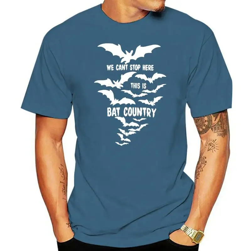 

T SHIRT BAT COUNTRY FEAR LOATHING HUNTER S THOMPSON RAVE PARTY TECHNO TEE