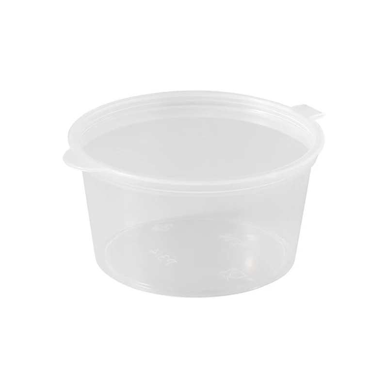 50Pcs 25ml Plastic Takeaway Sauce Cup Containers Food Box With Hinged Lids Pigment Paint Box Palette Disposable Box 5