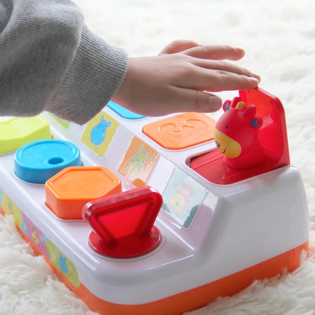 Toddlers Baby Learning Development Toy Game Memory Training Interactive Pop-Up Shape Animals baby toys 6 12 months 4