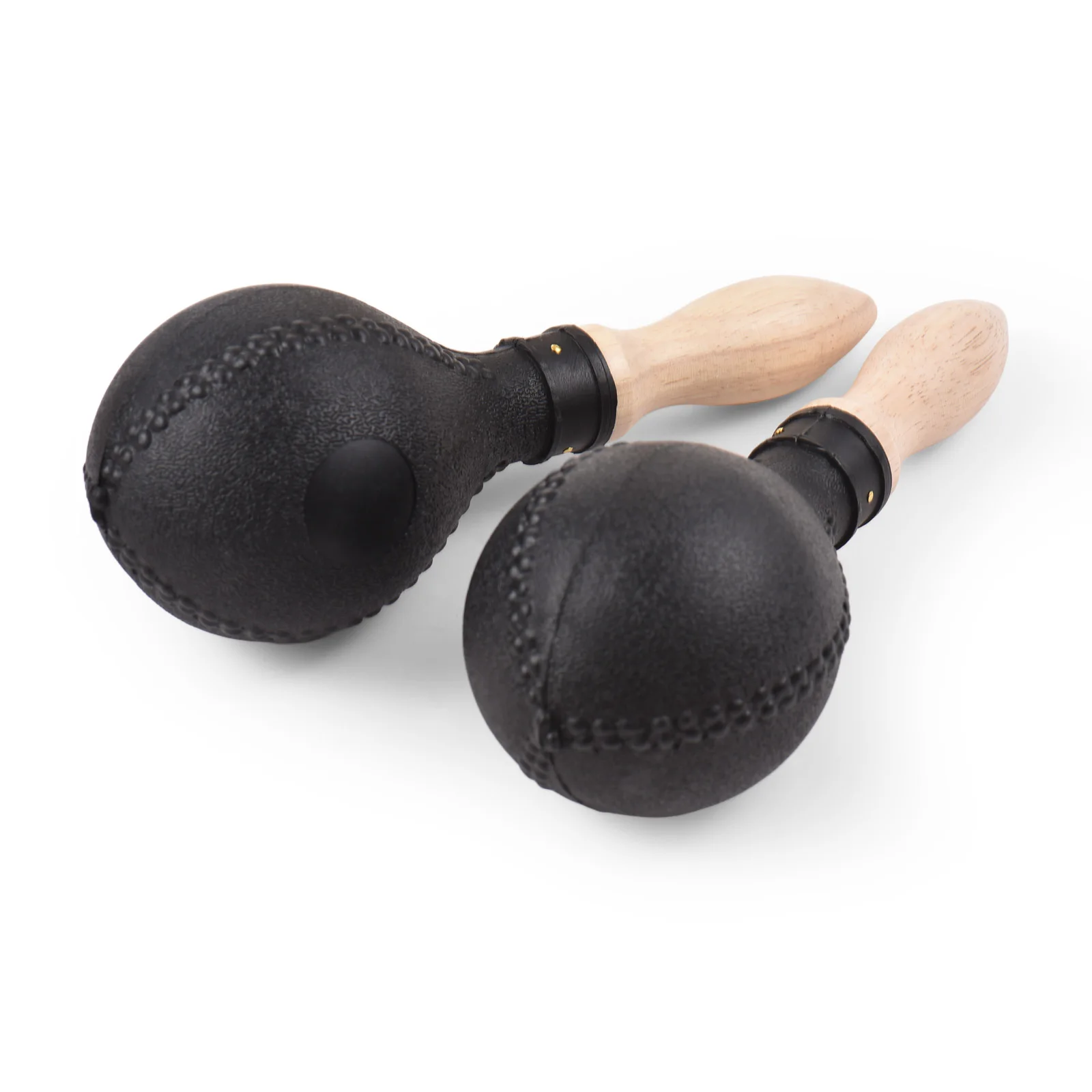 1 Pair 25cm Maracas Sand Hammer Plastic Shell Wooden Handles Rhythm Wood Concert Maracas Percussion Musical Instruments for Live