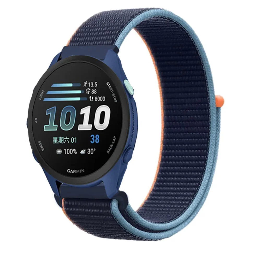 Premium Sport Nylon Loop Strap, Adjustable Lightweight Bracelet, 20mm & 22mm Options