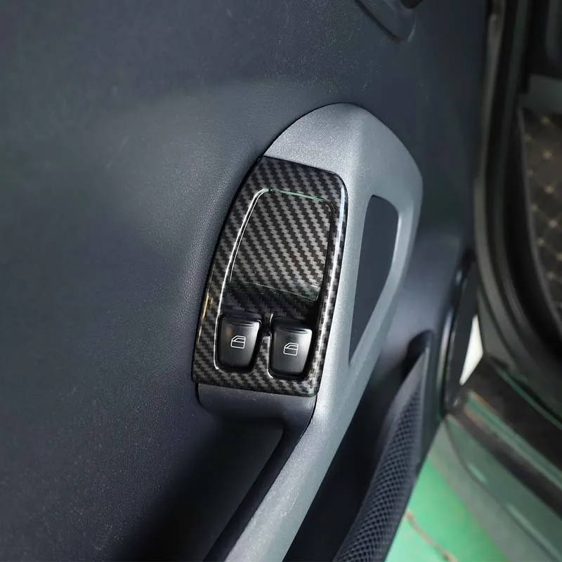 

Для Mercedes-Benz Smart 451 Fortwo 2010-15 Автомобильная фотоподъемная отделка рамка ABS углеродное волокно текстура аксессуары для интерьера