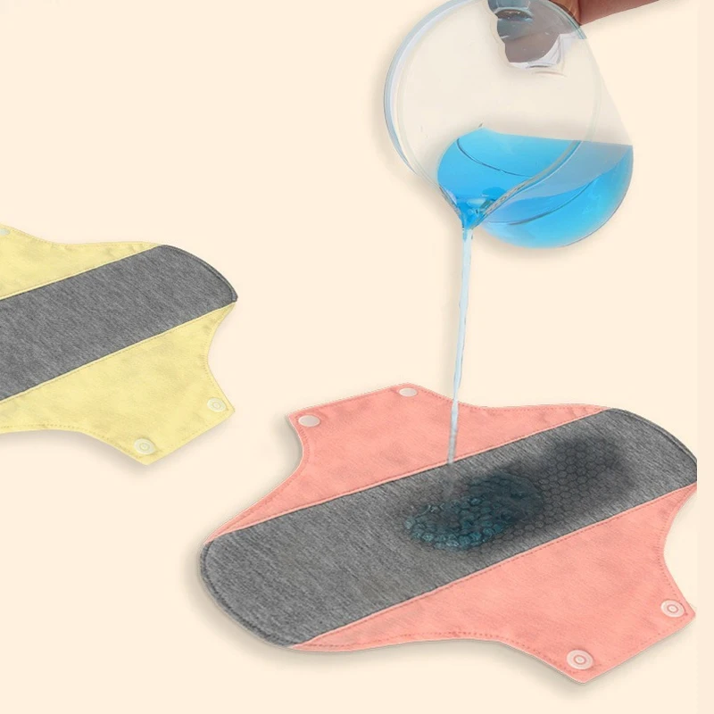 22*28CM 5PCS Washable Graphene Menstrual Cloth Pads Cotton Reusable Care Pads Female Menstrual Pad Breathable Sanitary sanitary pads