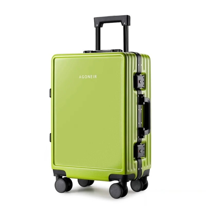 Aluminum frame Luggage Trolley Case Female 24 Silent Universal Wheel Travel Suitcase Male 26