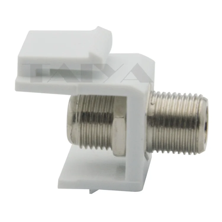 (5-Pack) RG6 F head TV Keystone Jack Insert