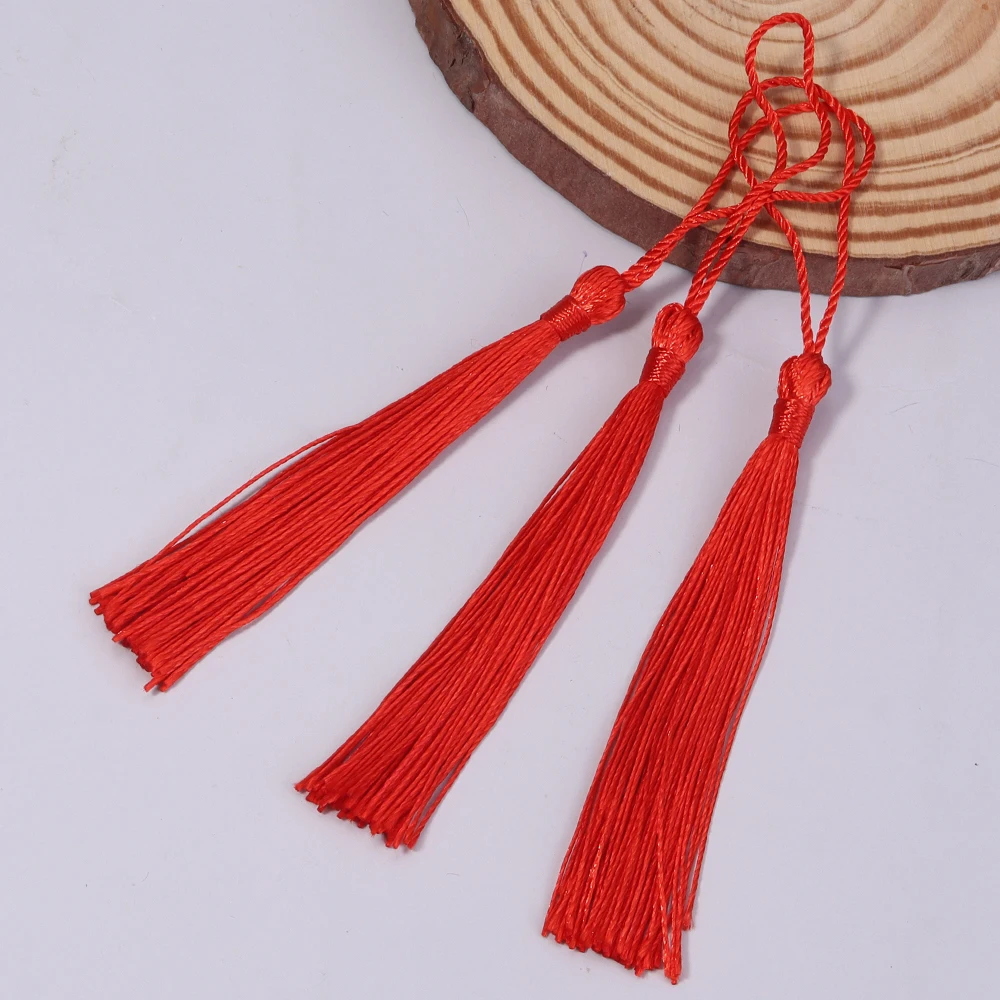 30 stücke 13 cm Hängenden Seil Polyester Quaste Fringe Weiche Flossy Quaste Für DIY Lesezeichen Schlüsselbund Anhänger Schmuck Machen zubehör – Detail 22