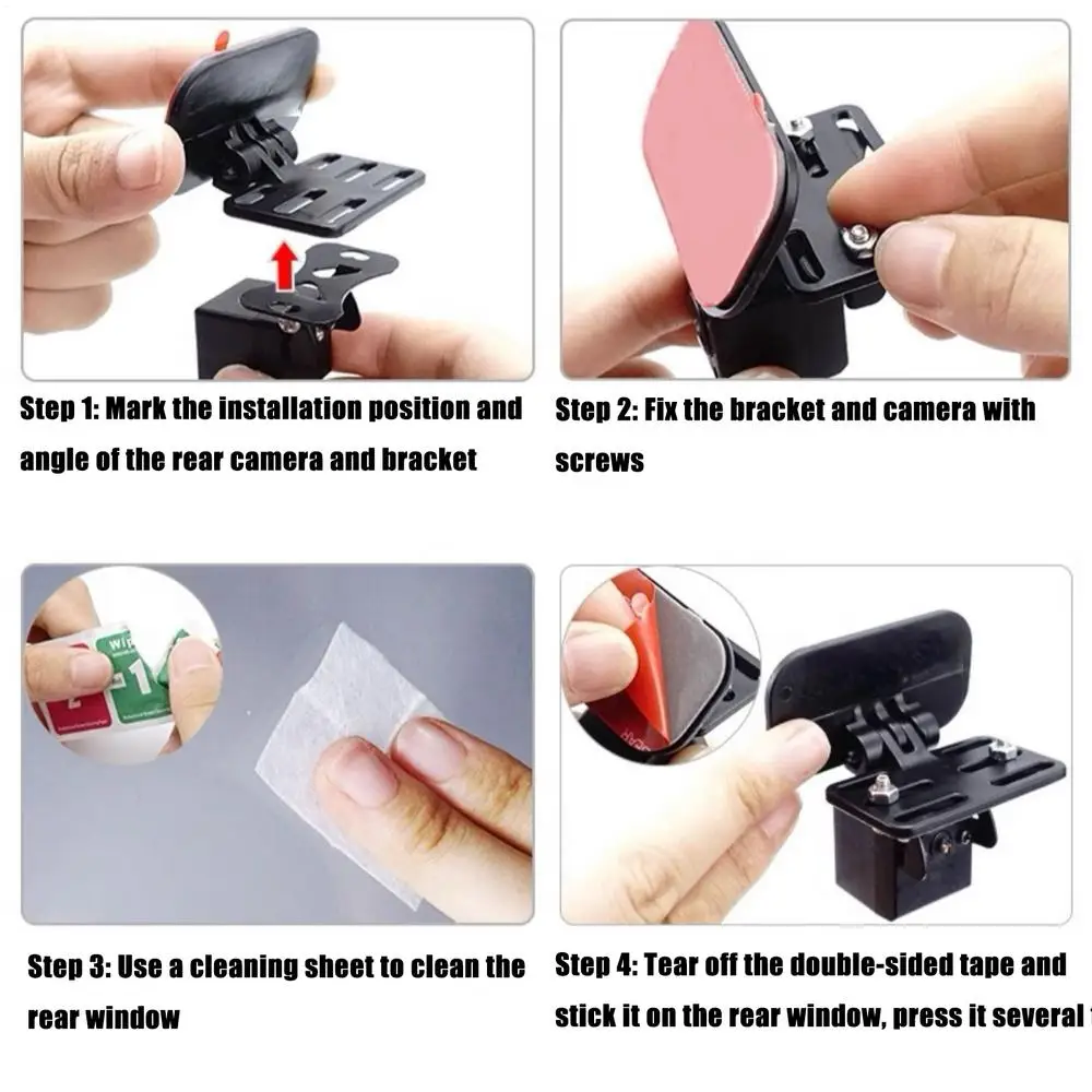 Car Rear Camera Holder Easy To Install Driving Parking Rear Windshield Backup Camera Bracket For Car Rear Cameras