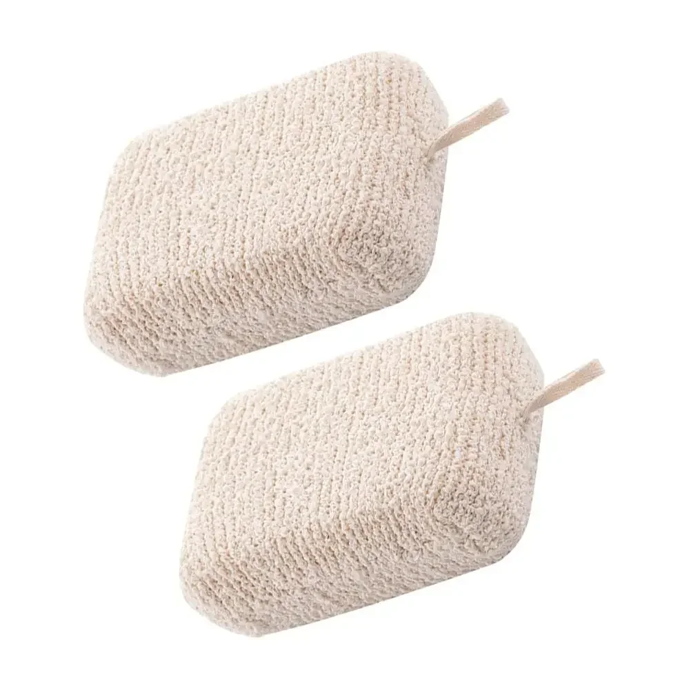 Description Picture 2 of item1/2Pcs Bath Sponge Loofah Cleaning Body Scrubber Exfoliating Shower Flax Sponges Gentle Powerful Cleansing Body Care Bath Brush