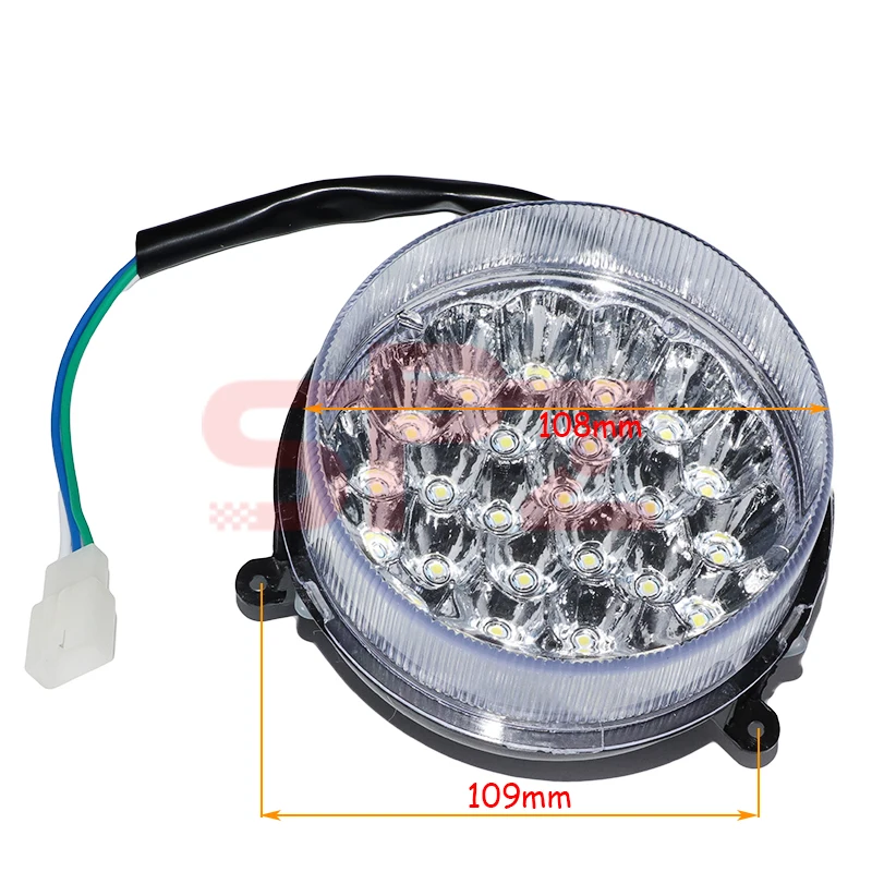 

Motorcycle accessories modified lighting lamp shell LED suitable for inverted three-wheeled large Kawasaki ATV headlights