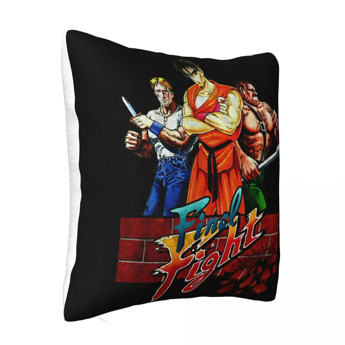 Final Fight Licensed Video Game Gaming Classic Gamer Retro New Black Novelty Pillow Case 2