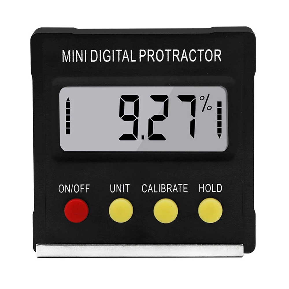 

Digital Angle Finder 4 x 90° Bevel Box Auto Rotate Mini Digital Display Inclinometer Slope Level Protractor Measuring Tools