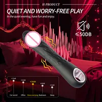 Leistungsstarker Dildo-Vibrator für Frauen, G-Punkt, Klitoris-Stimulator, Anal-Vagina-Massagegerät, weiblicher Masturbator, Finger-Vibratoren, Sexspielzeug 4