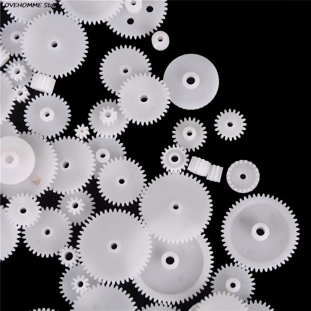 58 Styles Toothed Wheels WSFS Gears Plastic All Module 0.5 Robot Parts DIY 58Pcs Partes de robots