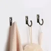 5/10/20PCS Small Antique Hooks Wall Hanger Curved Buckle Horn Lock Clasp Hook for Wooden Jewelry Box Hardware Home Coats Hat 4