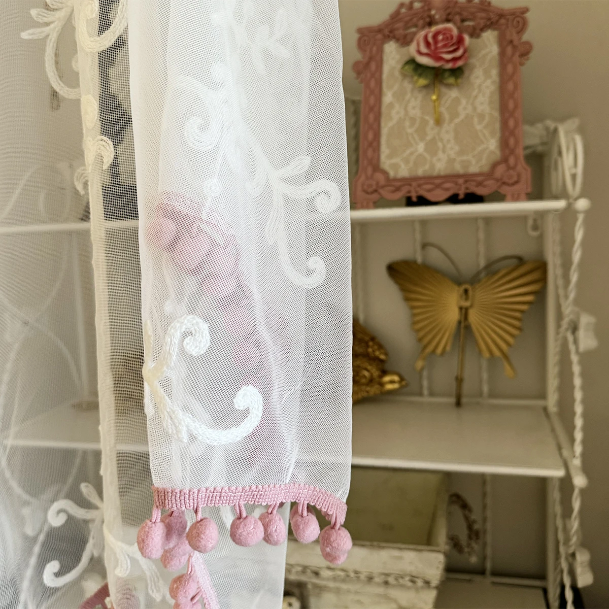 French Romantic Short Curtain White Lace Curtain Kitchen Bathroom Half  Curtains for Livingroom Embroidery Door Curtain Custom - AliExpress, image size:1200x1200